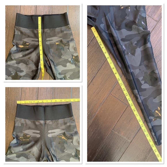 Ultracor Nero Matte Nero Ultra High Silk Camo Knockout Star Leggings XL - Picture 11 of 11